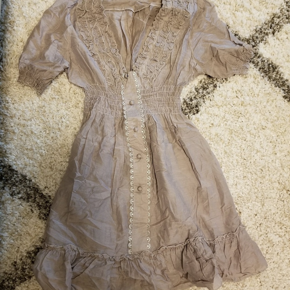 Lilac ruffle dress
